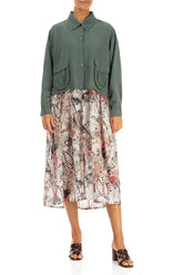 Balloon Savannah Textured Silk Dress 5