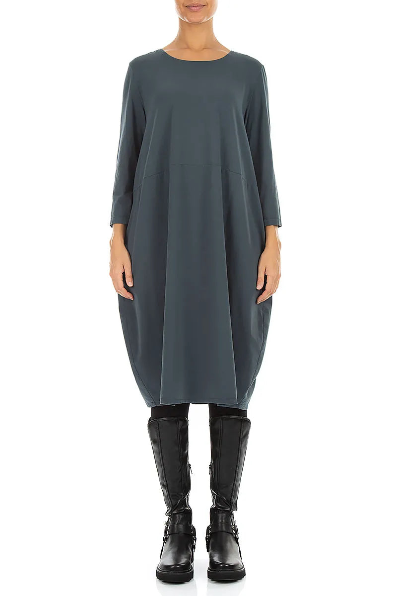Robe ballon en Coton ardoise