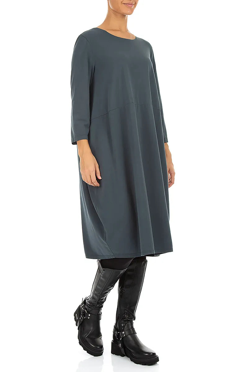Robe ballon en Coton ardoise