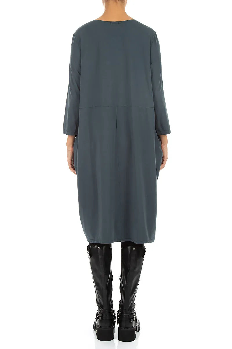 Robe ballon en Coton ardoise