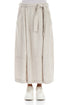 Balloon Textured Natural Linen Skirt 1