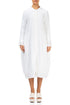 Balloon White Gauze Linen Jacket Dress 1