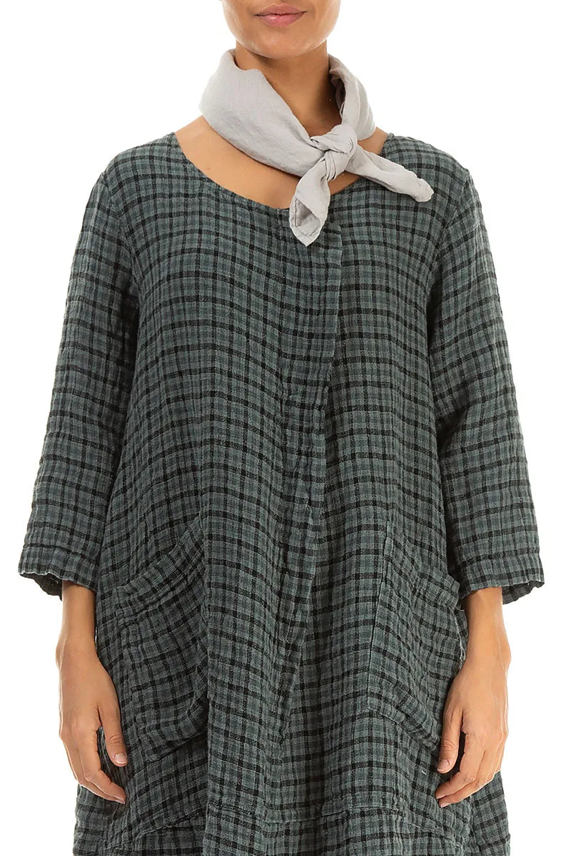 Écharpe en gaze de lin beige