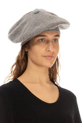Beige Knitted Wool Beret 3