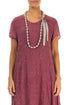 Beige Silk Fine Bead Necklace 1