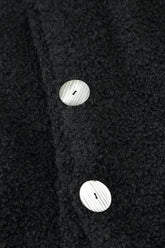 Black Alpaca Wool Cardigan 5