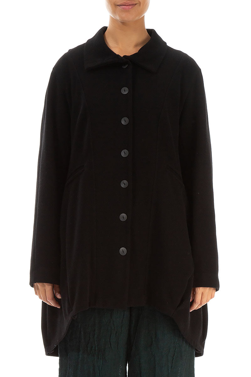 Black Balloon Cotton Jersey Jacket 1