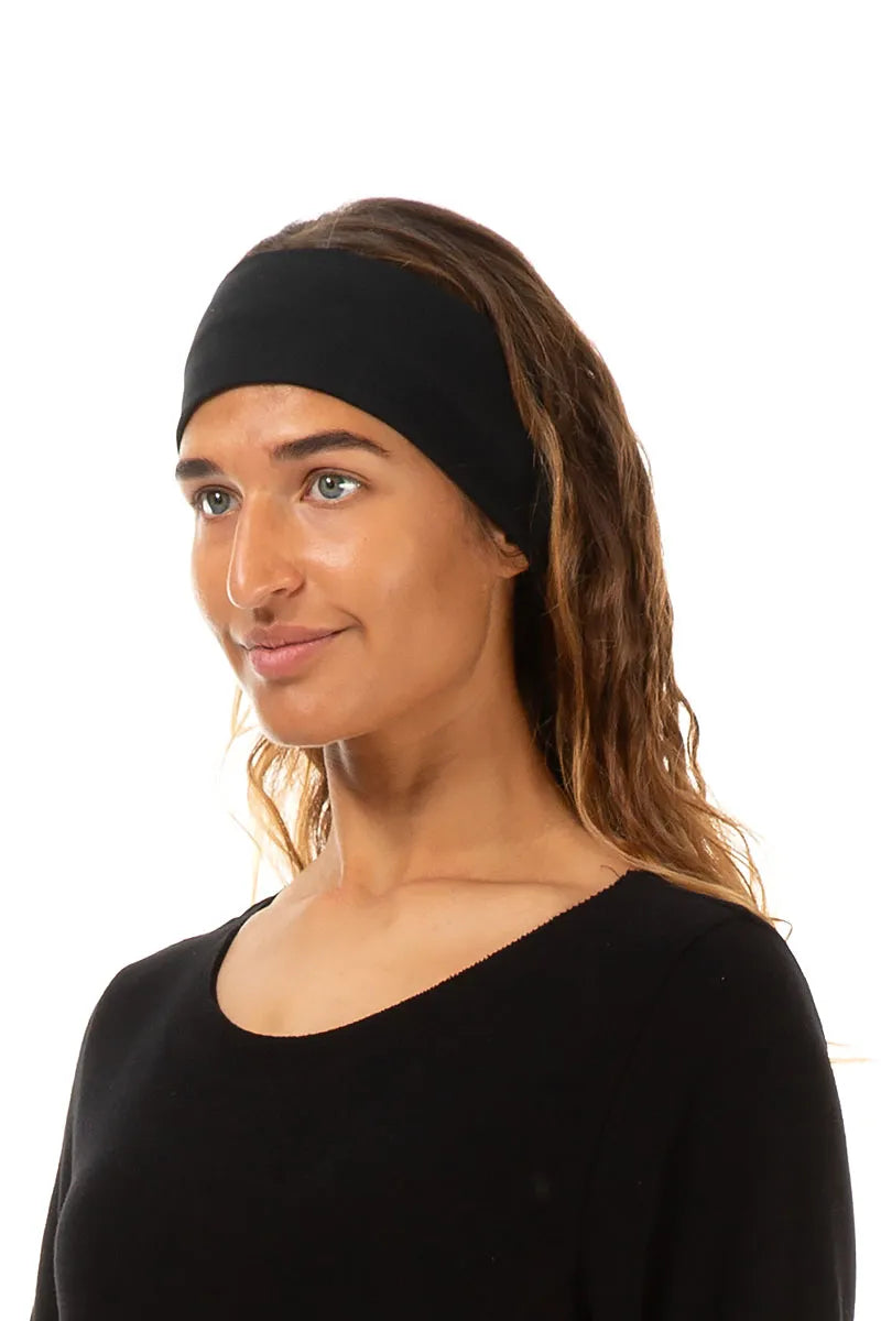Black Cotton Headband 1