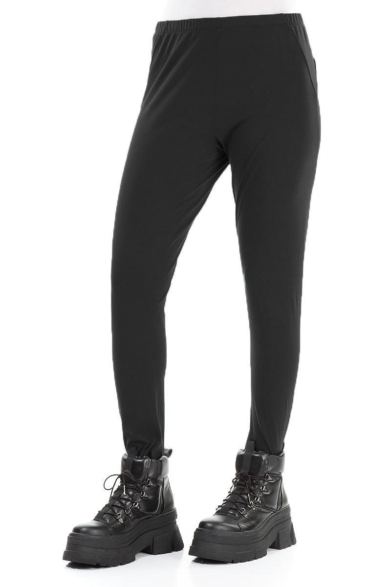 Black Cotton Leggings 3