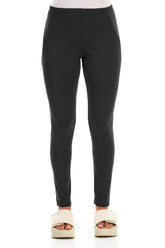 Black Cotton Leggings 1