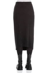 Black Cotton Pencil Skirt 2