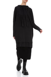 Black Cotton Pencil Skirt 4