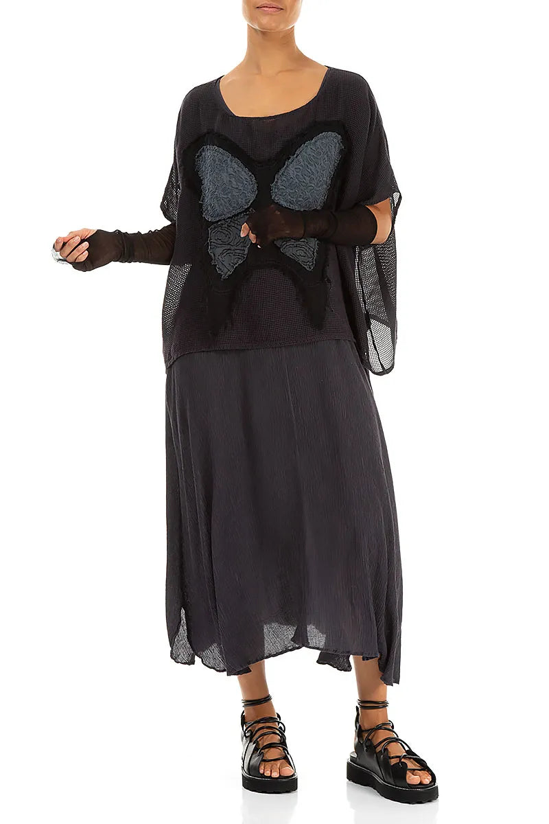 Schwarze Handgelenkschlaufen aus weichem Baumwollnetz