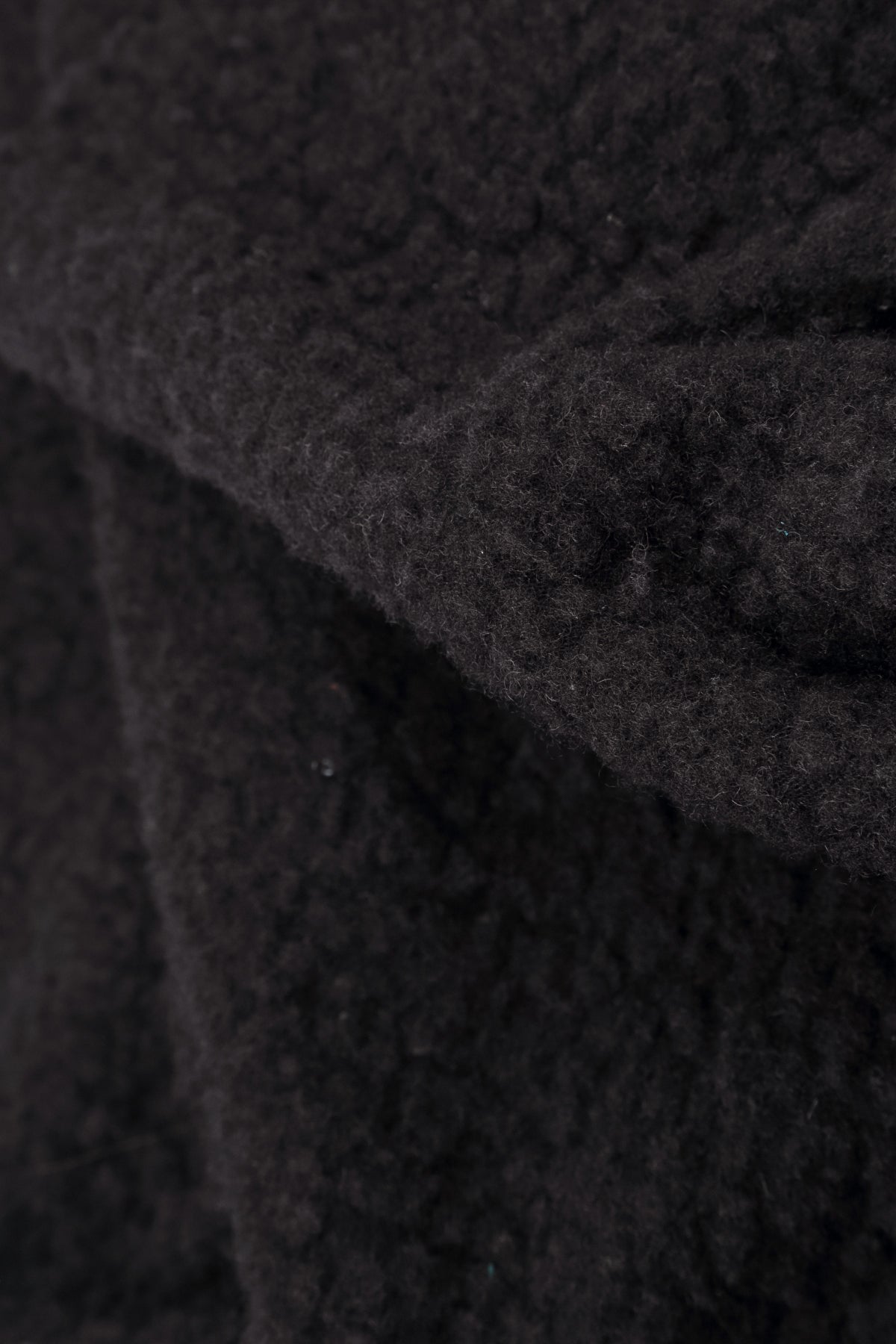 Black Plush Wool Cotton Tunic 5