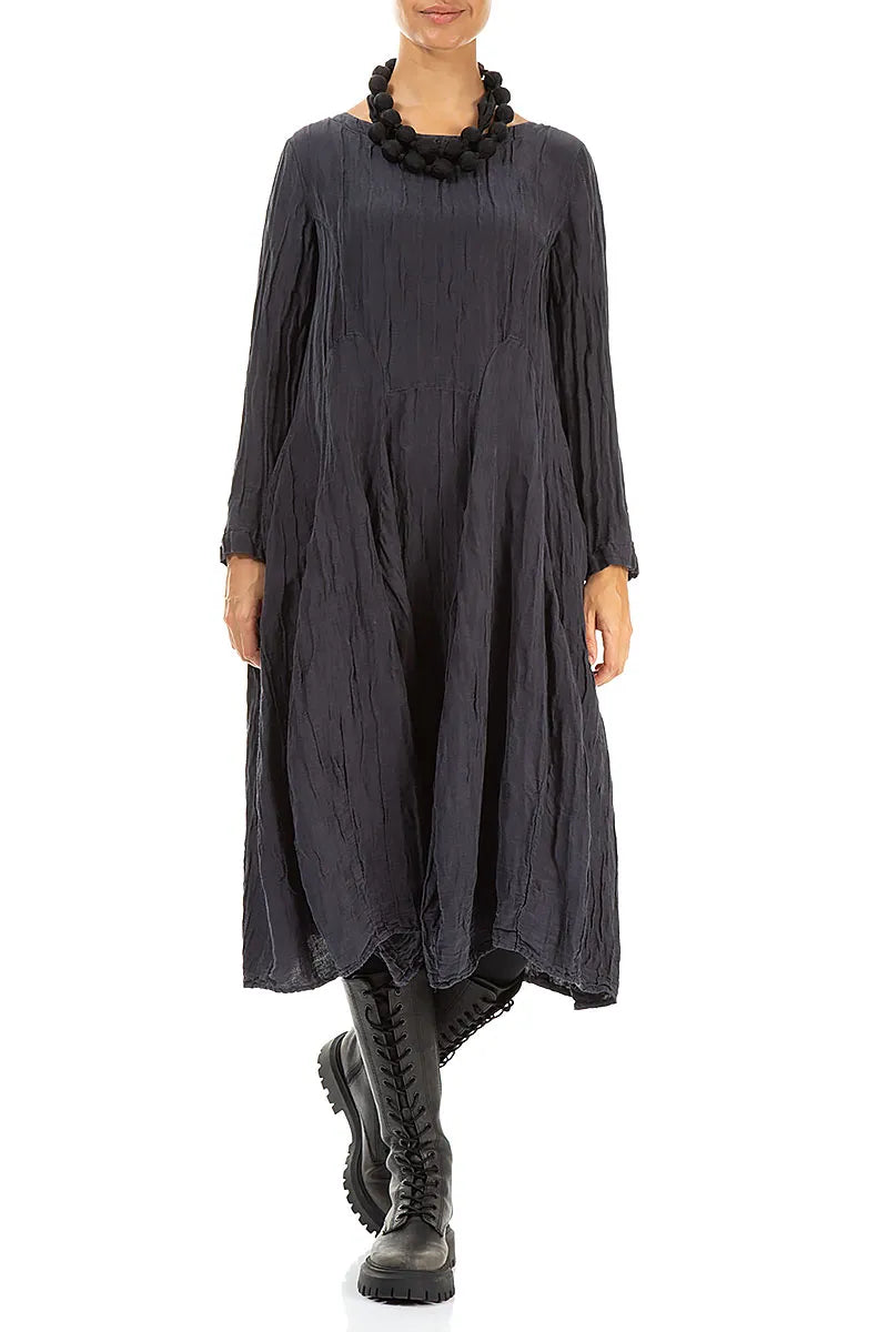 Black Silk Bead Necklace 2