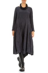 Black Silk Bead Necklace 2