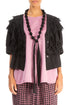 Black Silk Bead Necklace 1