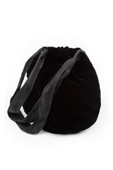 Black Silk Velvet Evening Hand Bag 2