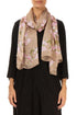 Blossom Beige Silk Scarf 1