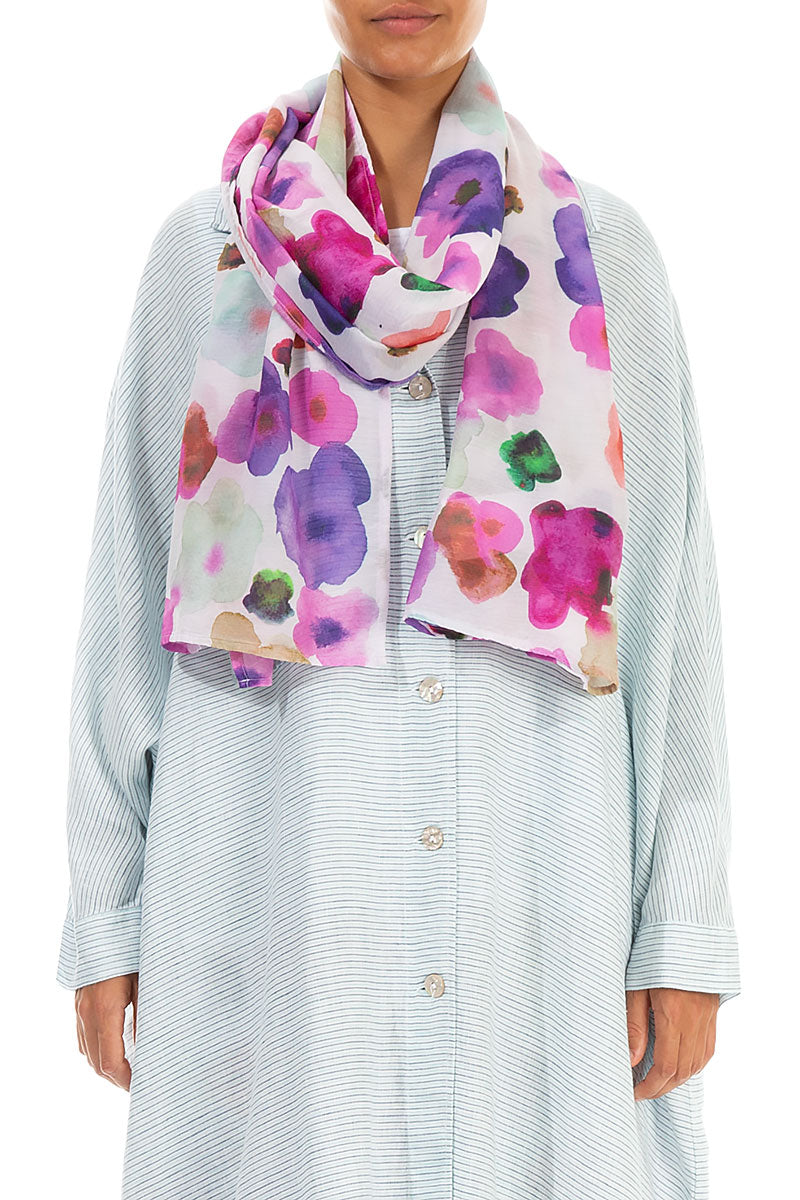 Blossom Silk Cotton Scarf 1