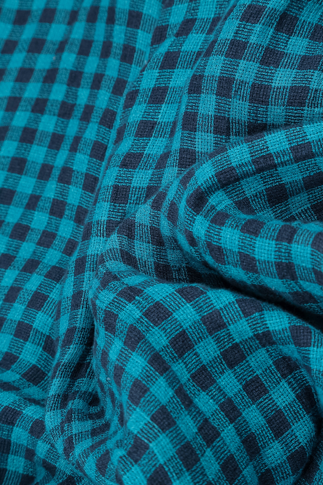 Blue Check Linen Tunic Dress 5