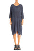 Blue Nova Check Gauze Linen Tunic Dress 1