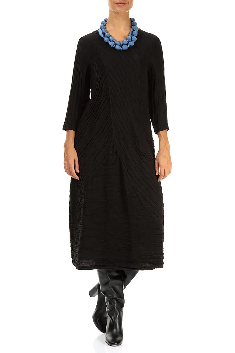 Blue Nova Silk Bead Necklace 2