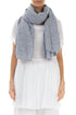 Blue Stripe Linen Scarf 1