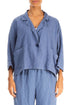 Boxy Blue Nova Linen Blazer Jacket 1
