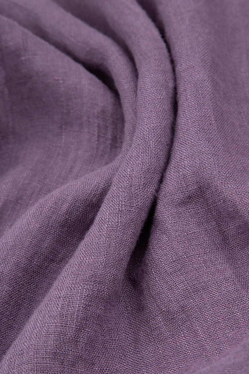 Boxy Amethyst Linen Jacket