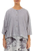 Boxy Floral Lilac Grey Silk Jacket 1