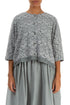 Boxy Floral Sage Silk Jacket 1