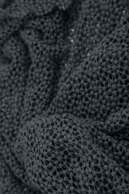 Boxy Graphite Broderie Cotton Blouse 5