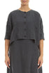 Boxy Graphite Linen Jacket 1