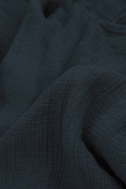 Boxy Graphite Textured Linen Jacket Blouse 6