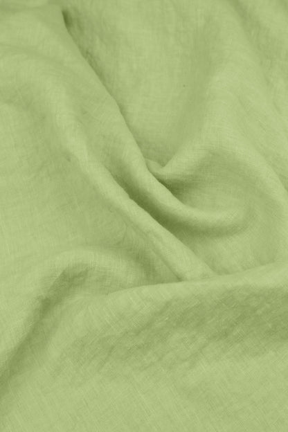 Boxy Lime Gauze Linen Blouse