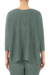 Boxy Sage Linen Cardigan 2