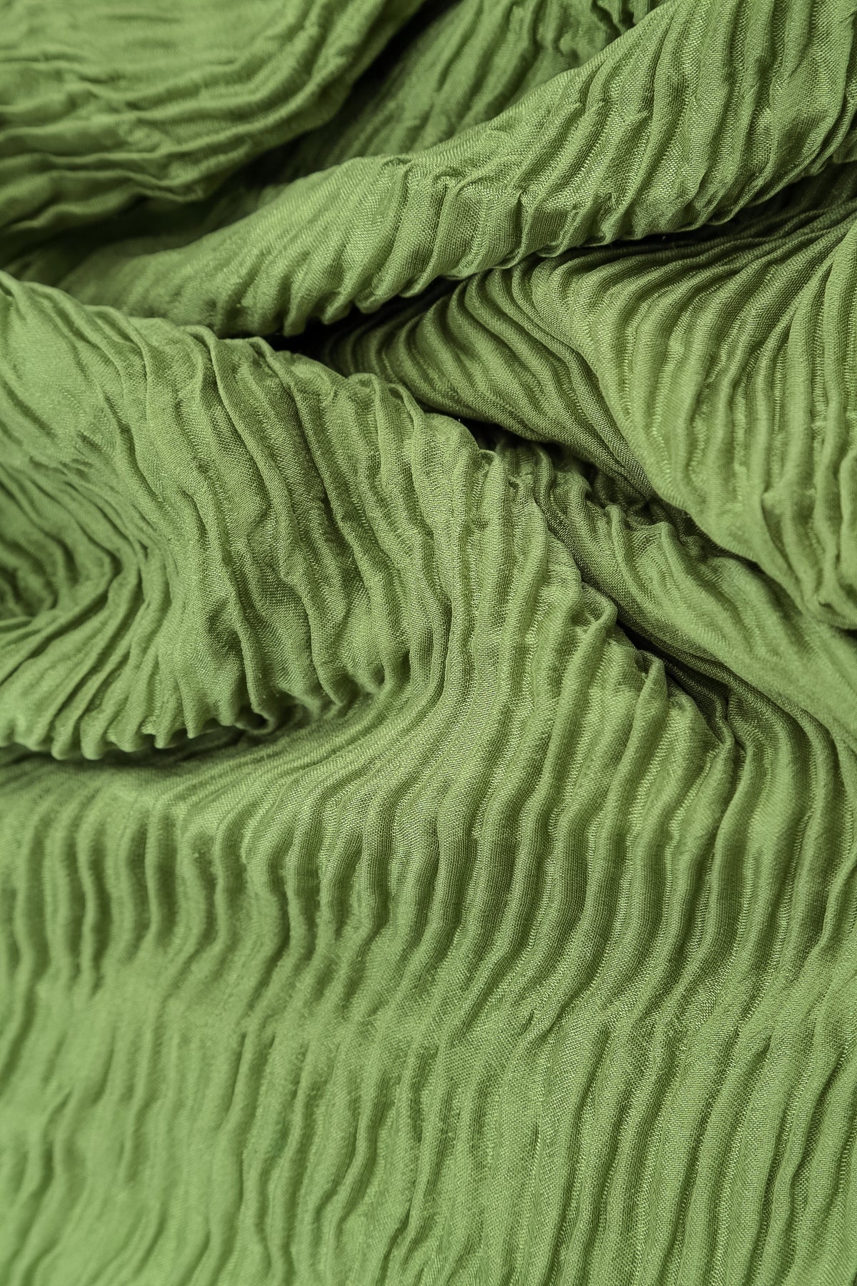 Blouses amples en soie plissée vert trèfle