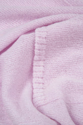 Boxy V-Neck Light Pink Wool Sweater 5