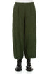 Bubble Shamrock Green Mélange Linen Trousers 1