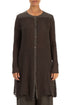 Button-Up Brown Linen Tunic 1