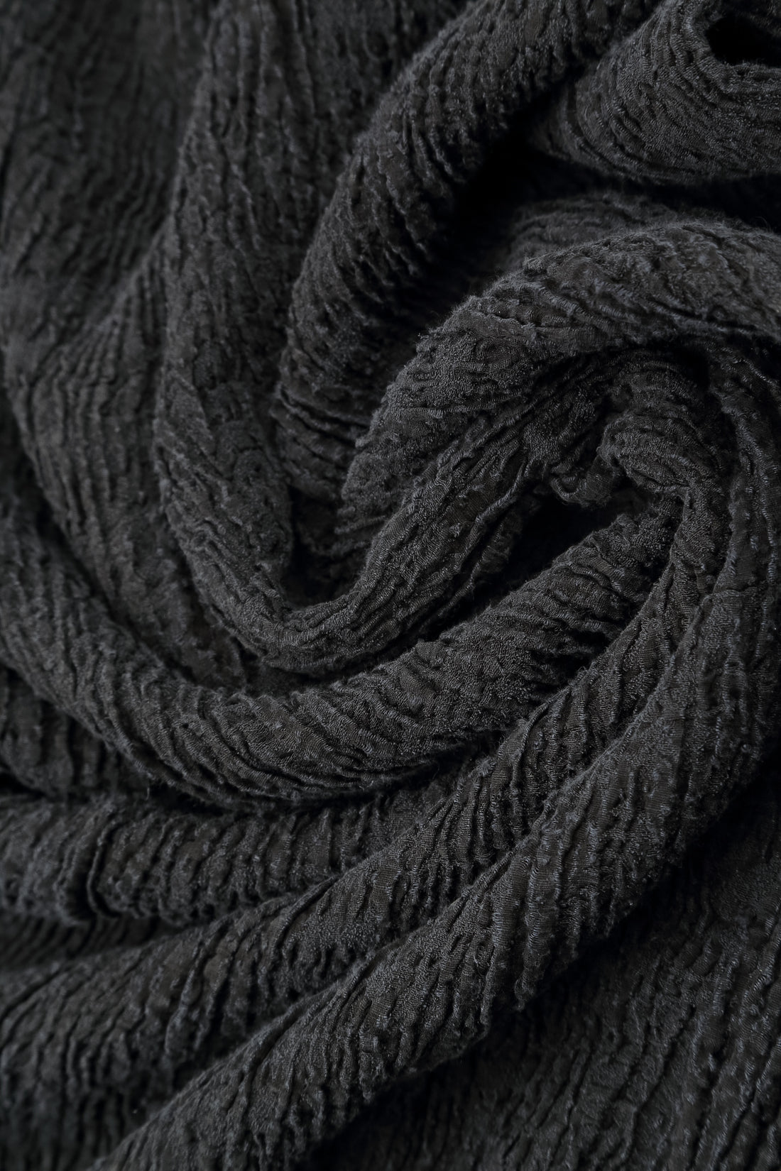 Button Charcoal Textured Silk Linen Jacket 6