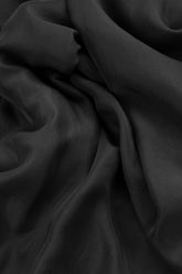 Buttoned Black Pure Silk Jacket 5