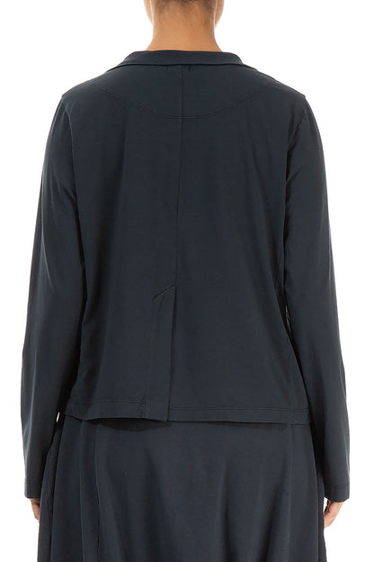 Buttoned Graphite Cotton Jacket 2