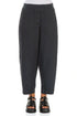 Buttoned Graphite Linen Trousers 1