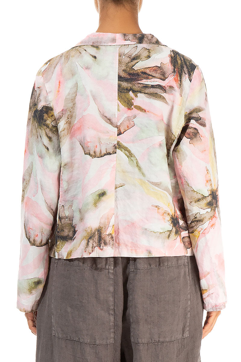 Buttoned Oasis Linen Jacket 2