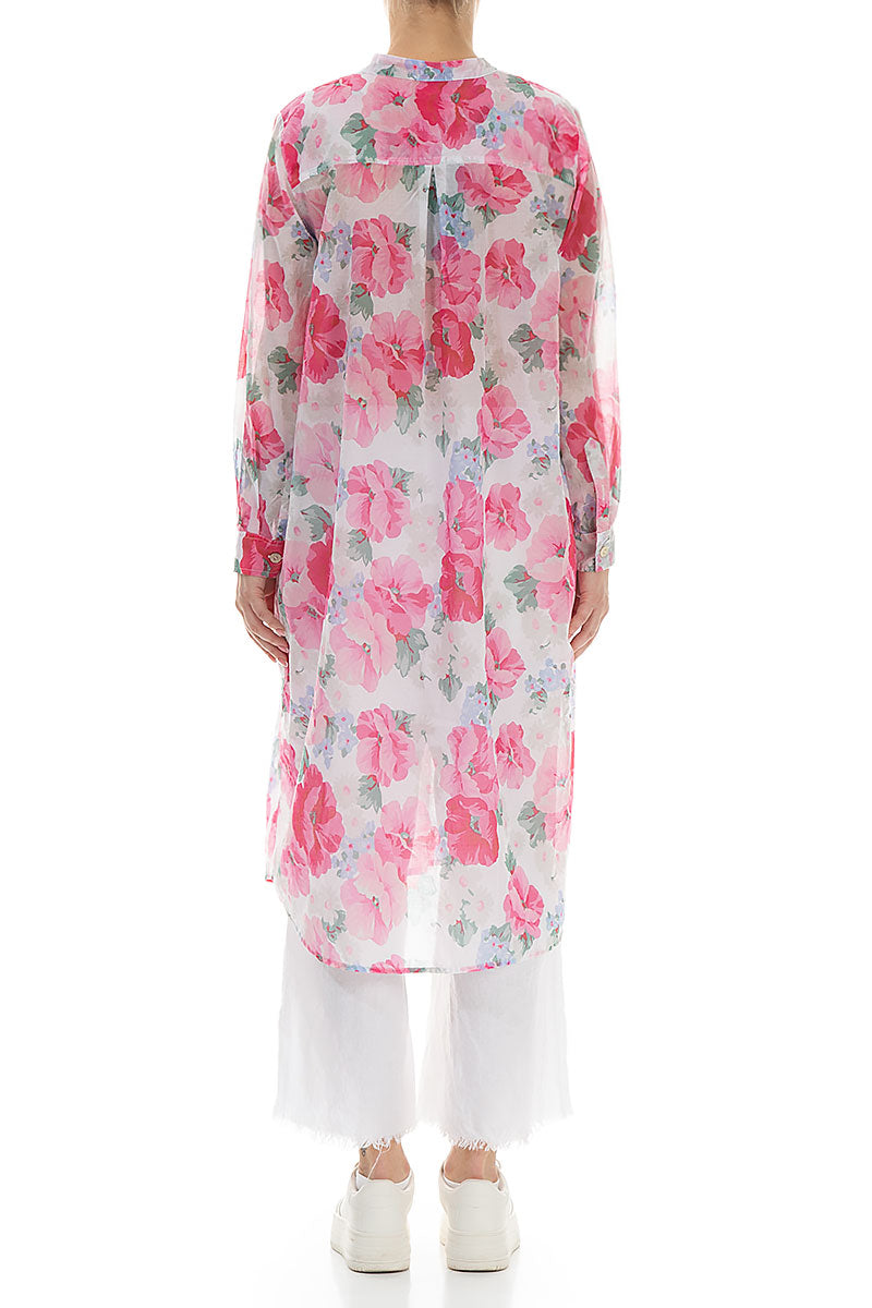 Buttoned Peony Blossom Cotton Jacket 2