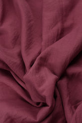 Cap Sleeves Antique Ruby Silk Cotton Blouse 5