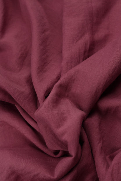 Cap Sleeves Antique Ruby Silk Cotton Blouse 5