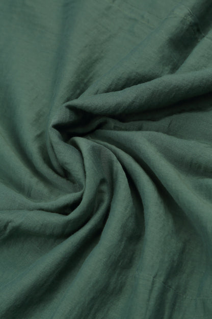 Cap Sleeves Sage Silk Cotton Blouse